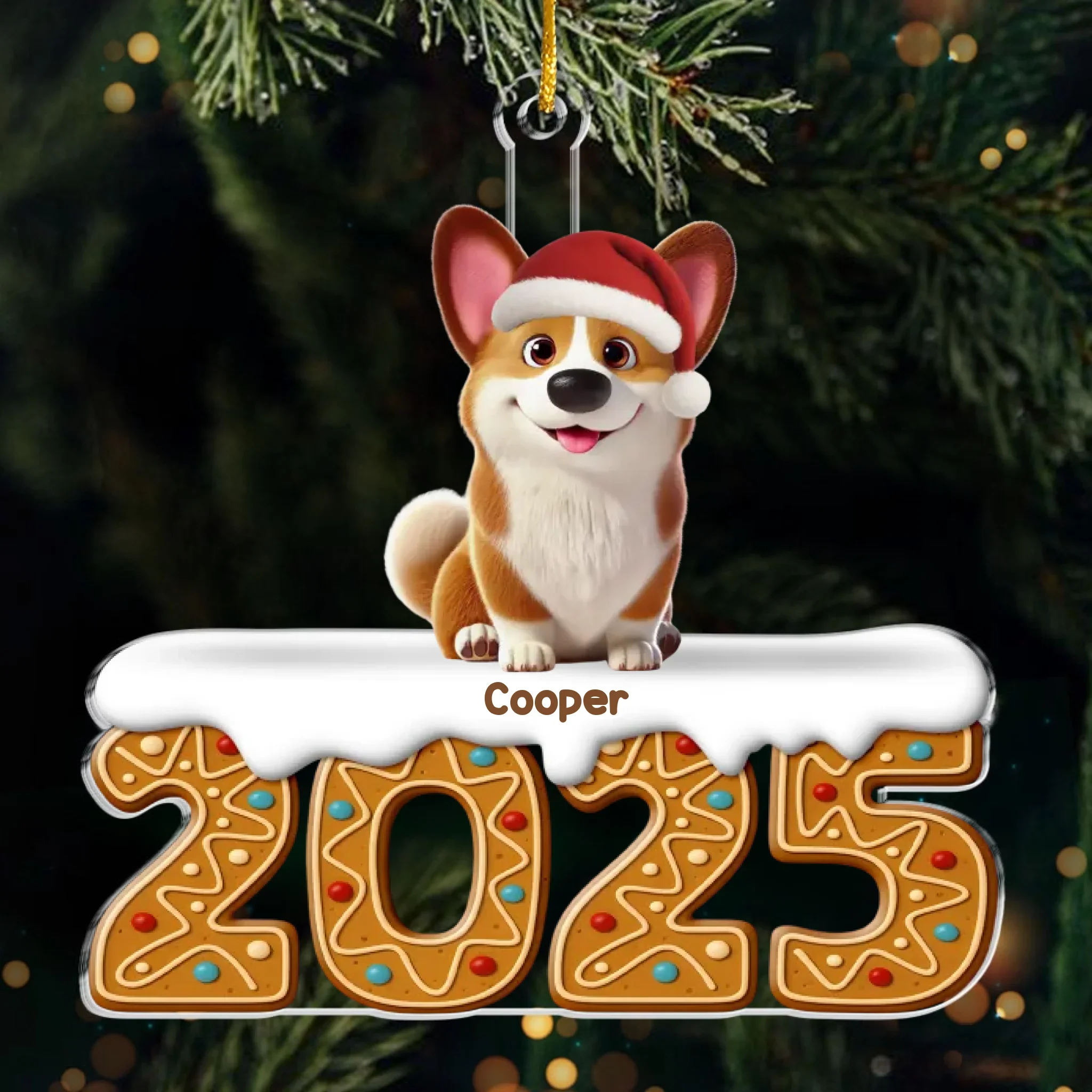 Custom Acrylic Ornament - Personalized Christmas Birthday Gifts For Dog Cat Lovers, Dog Dad And Mom, Cat Owners - Pets Fill Life With Joy - Robaser