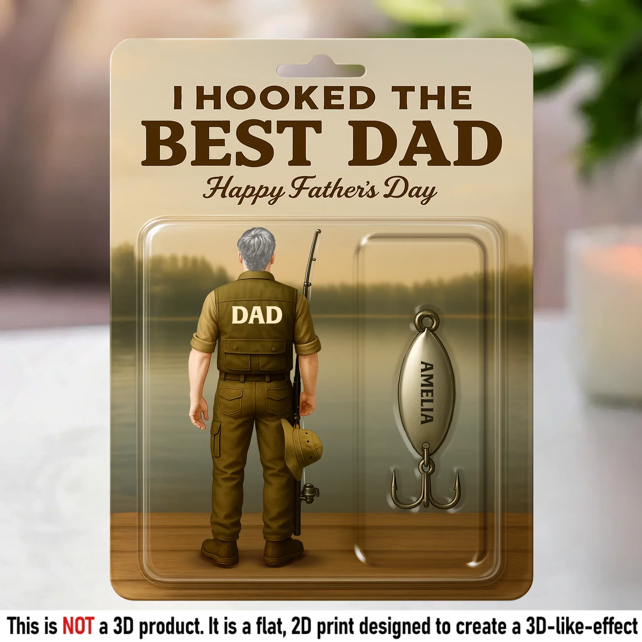 We Hooked The Best Dad - Family Personalized Custom Acrylic Plaque Custom Shape - Father's Day, Gift For Dad, Grandpa, Fishing Lovers, Fishermen - Robaser