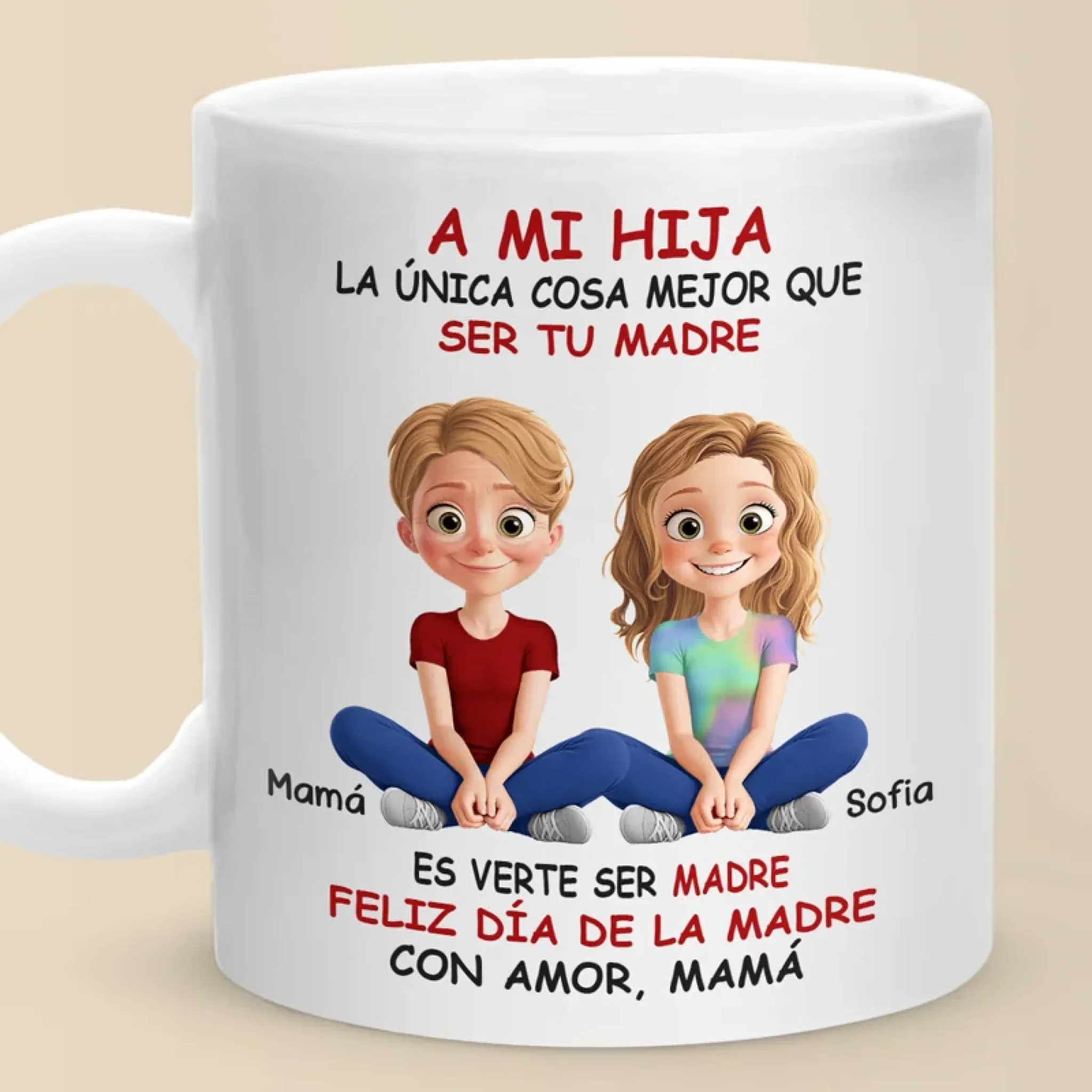 A Bond That Grows - Family Personalized Custom Mug - Mother's Day, Gift For Mom, Daughter - Robaser
