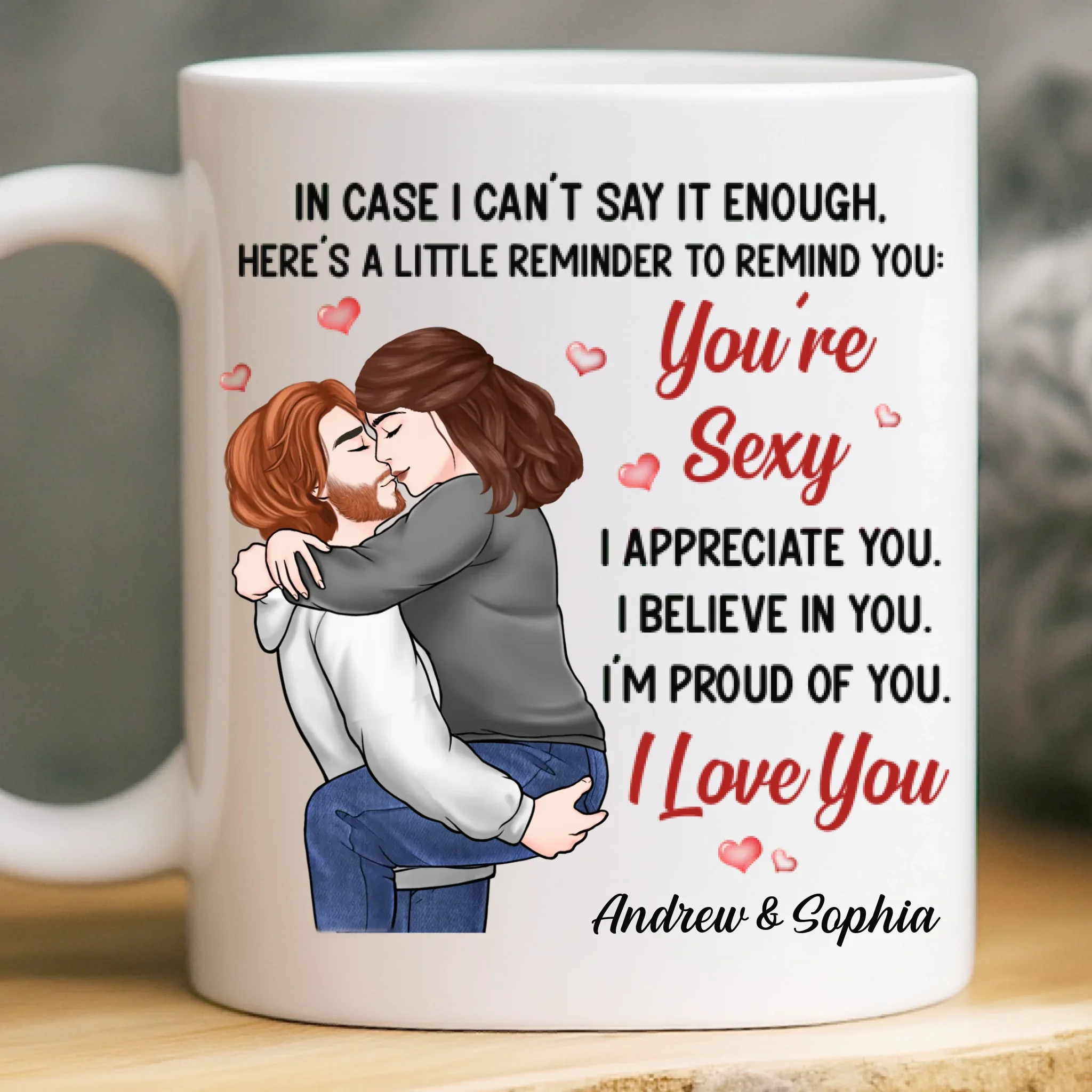 Custom Mug - Personalized Anniversary Wedding Gifts For Husband And Wife, Him And Her - You Are Sexy - Robaser