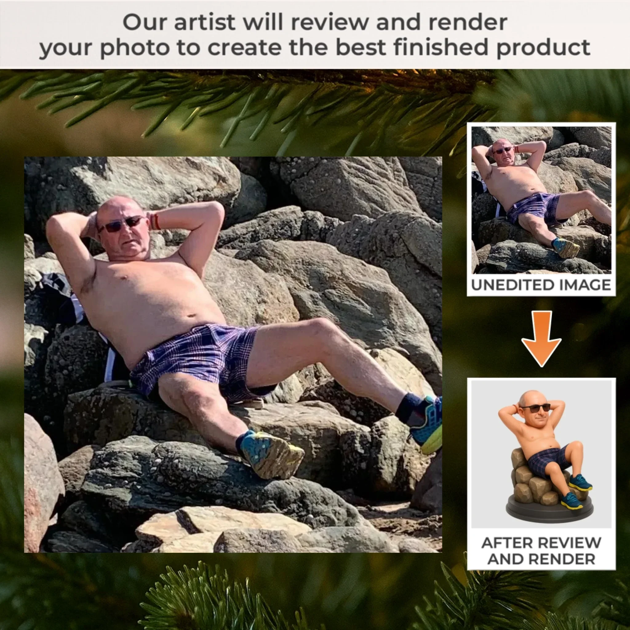 Custom Photo Acrylic Ornament - Personalized Christmas Birthday Gifts For Best Friends, Family, Coworker, Work Bestie, Husband And Wife, Dog Cat Lovers - Living Proof That Naps Are A Lifestyle - Robaser