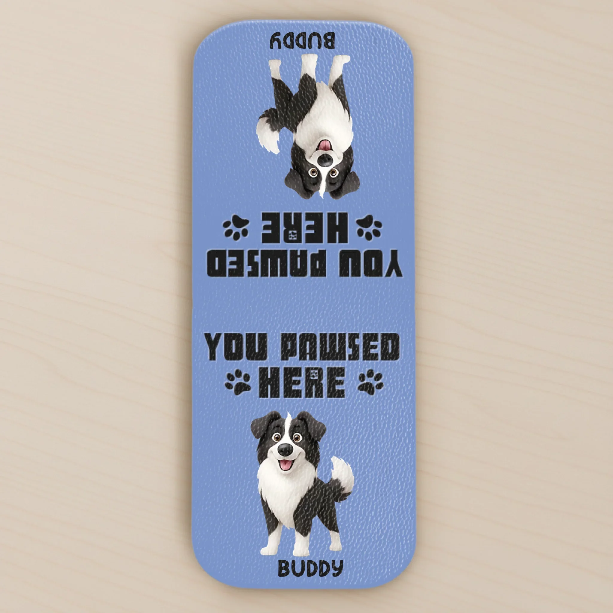 Custom Leather Magnetic Bookmark - Personalized Bookish Gifts For Book Lovers, Bookworms, Dog Dad And Mom, Cat Owners - Where Stories Pause - Robaser