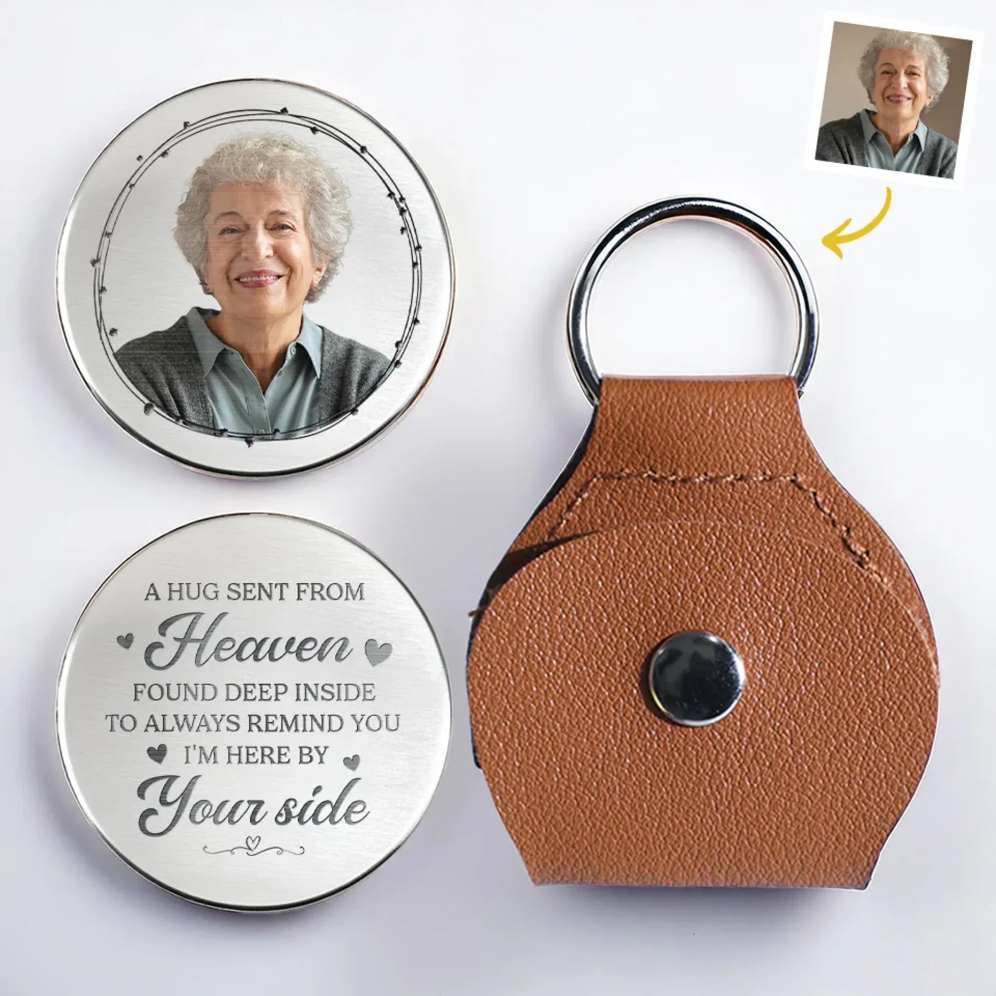 Custom Photo In Memory  s Pocket, You  re Always Close - Memorial Personalized Custom Pocket Hug - New Arrival, Sympathy Gift For Family Members AMZ - Robaser