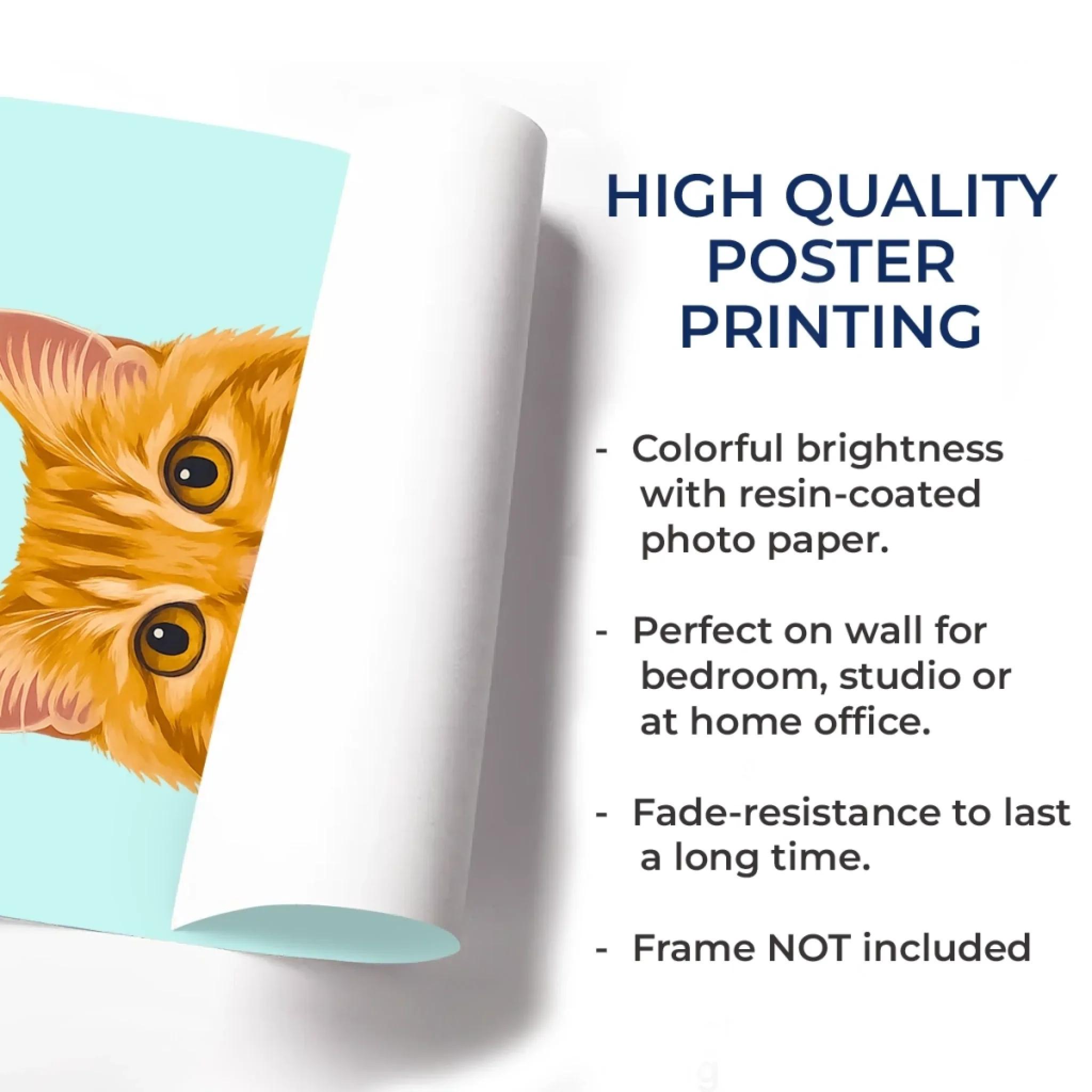 Custom Photo Vertical Poster - Personalized Pet Memorial Sympathy Gifts For Dogs, Cats - My Hooman Loves Me This Much - Robaser