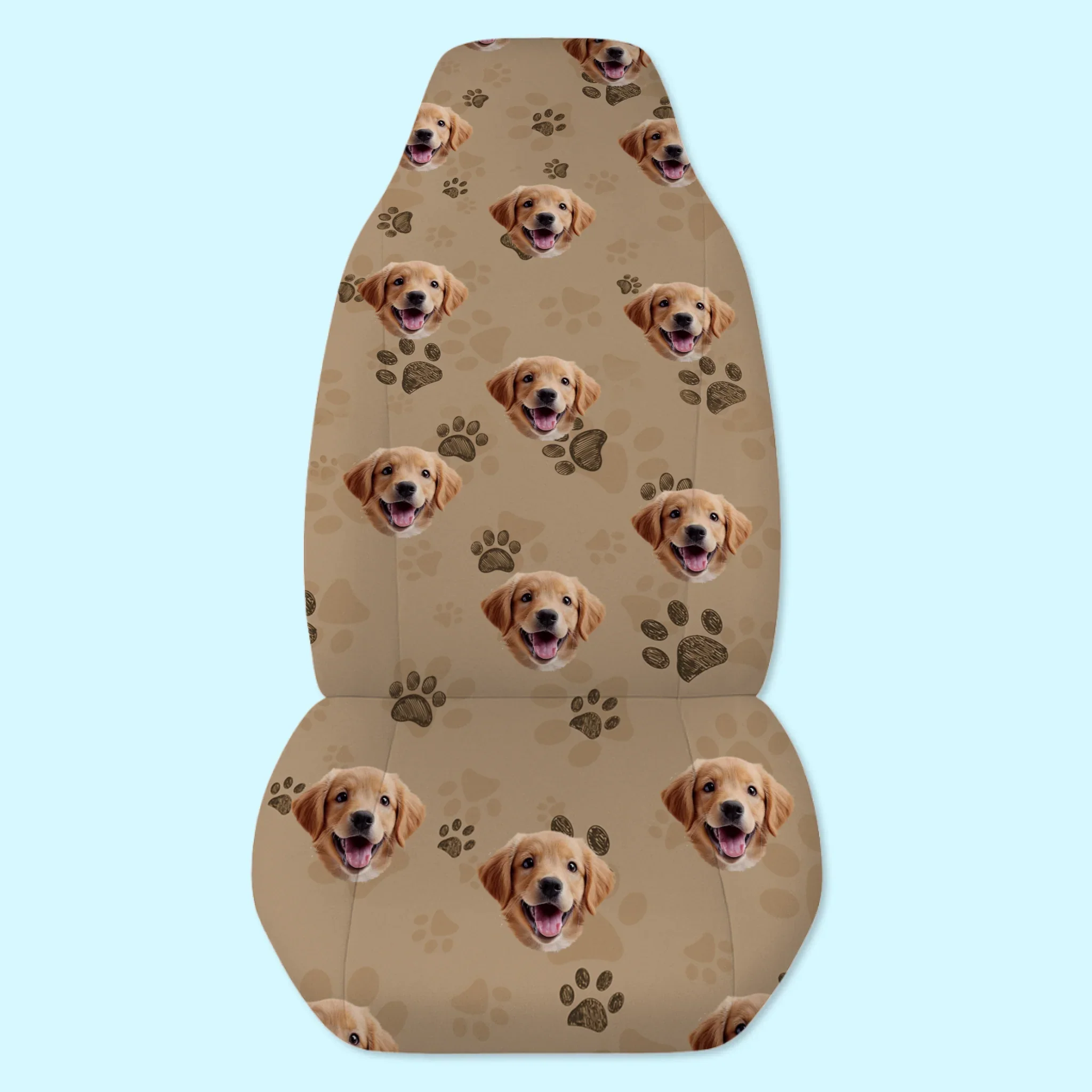 Custom Photo Car Seat Covers - Personalized Birthday Gifts For Dog Cat Lovers, Dog Dad And Mom, Cat Owners - Riding With My Best Buds - Robaser