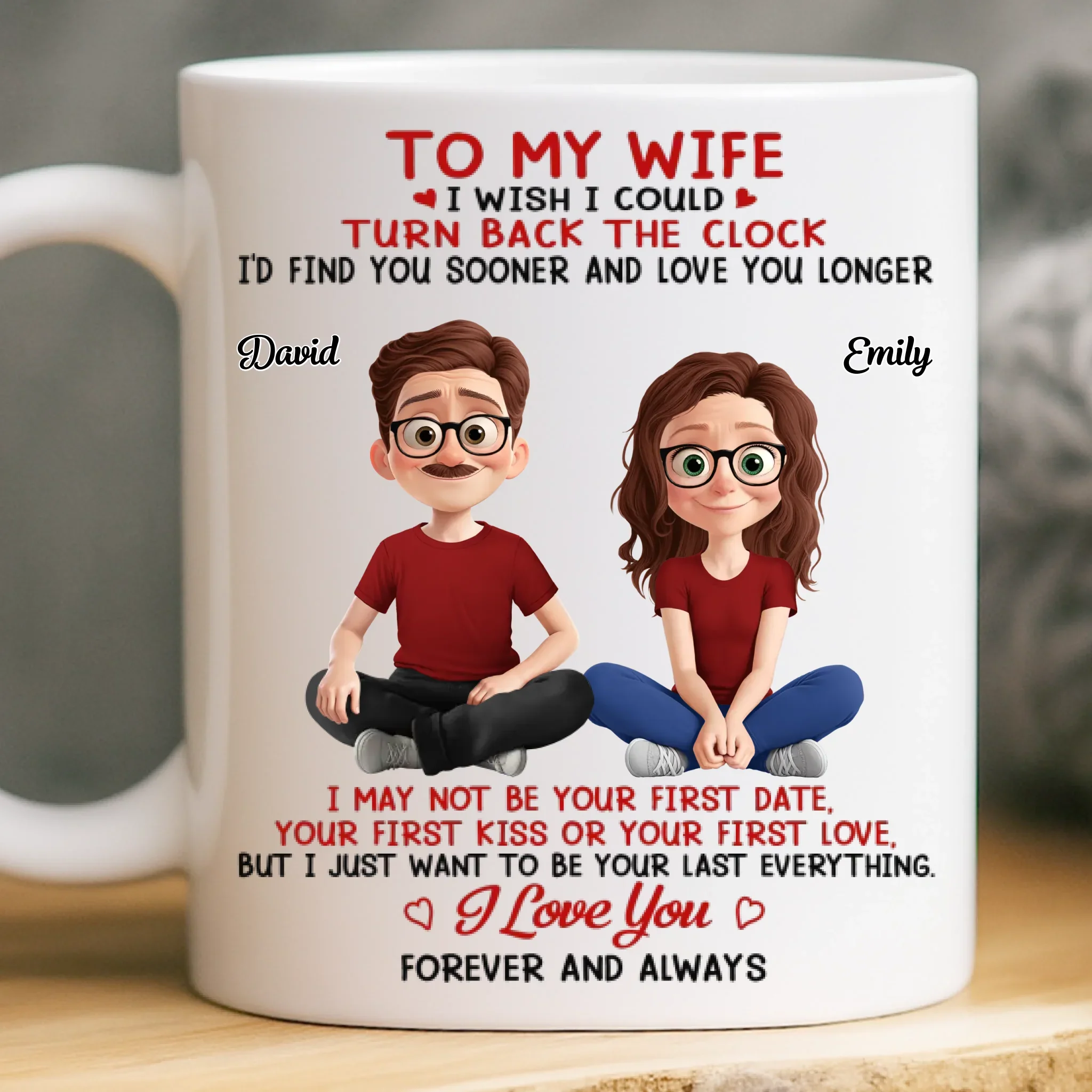 Custom Mug - Personalized Anniversary Wedding Gifts For Husband And Wife, Him And Her - I Found My Forever In You - Robaser
