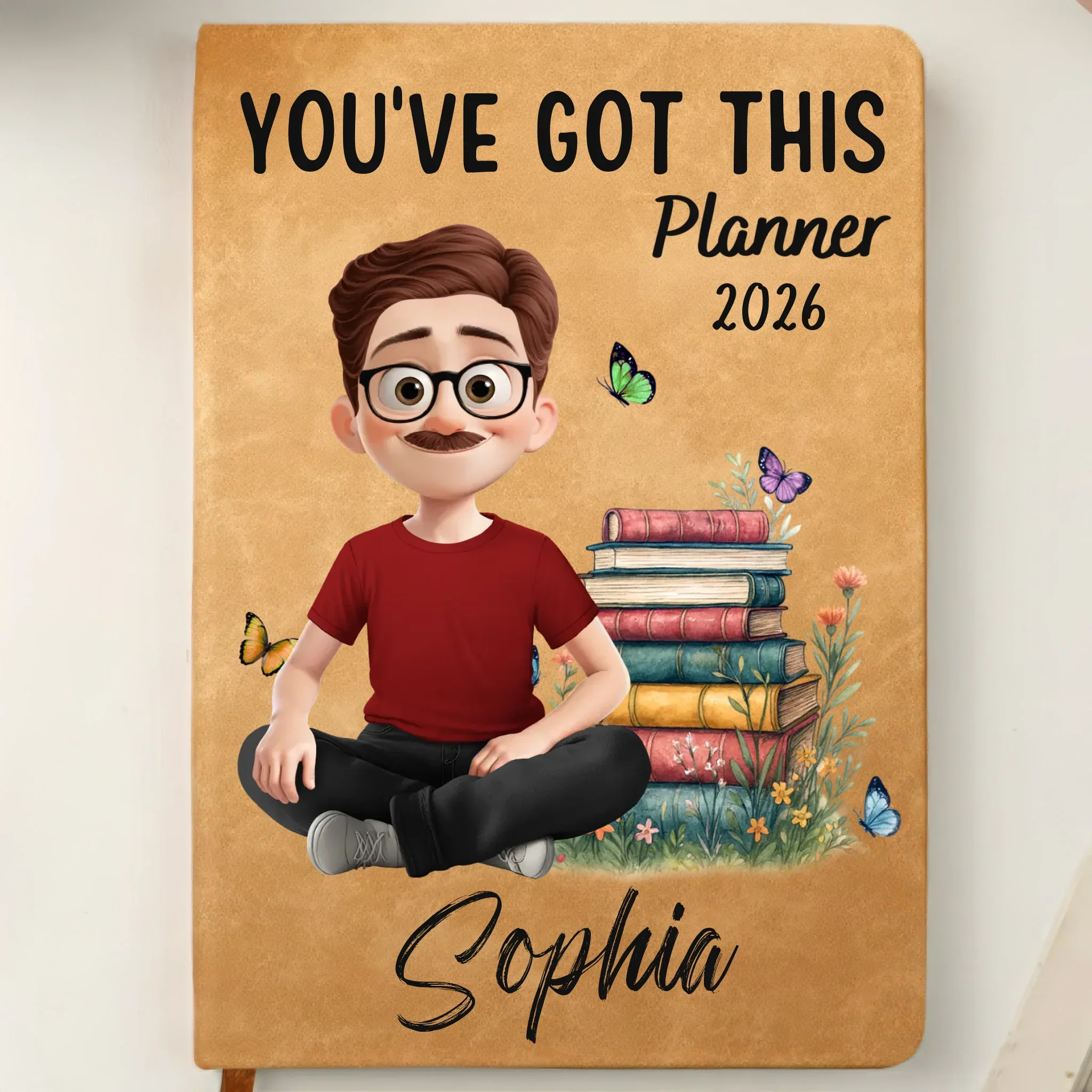 Custom Leather Writing Journal - Personalized Birthday Gifts For Best Friends, Family, Yourself - Manifest And Move - Robaser