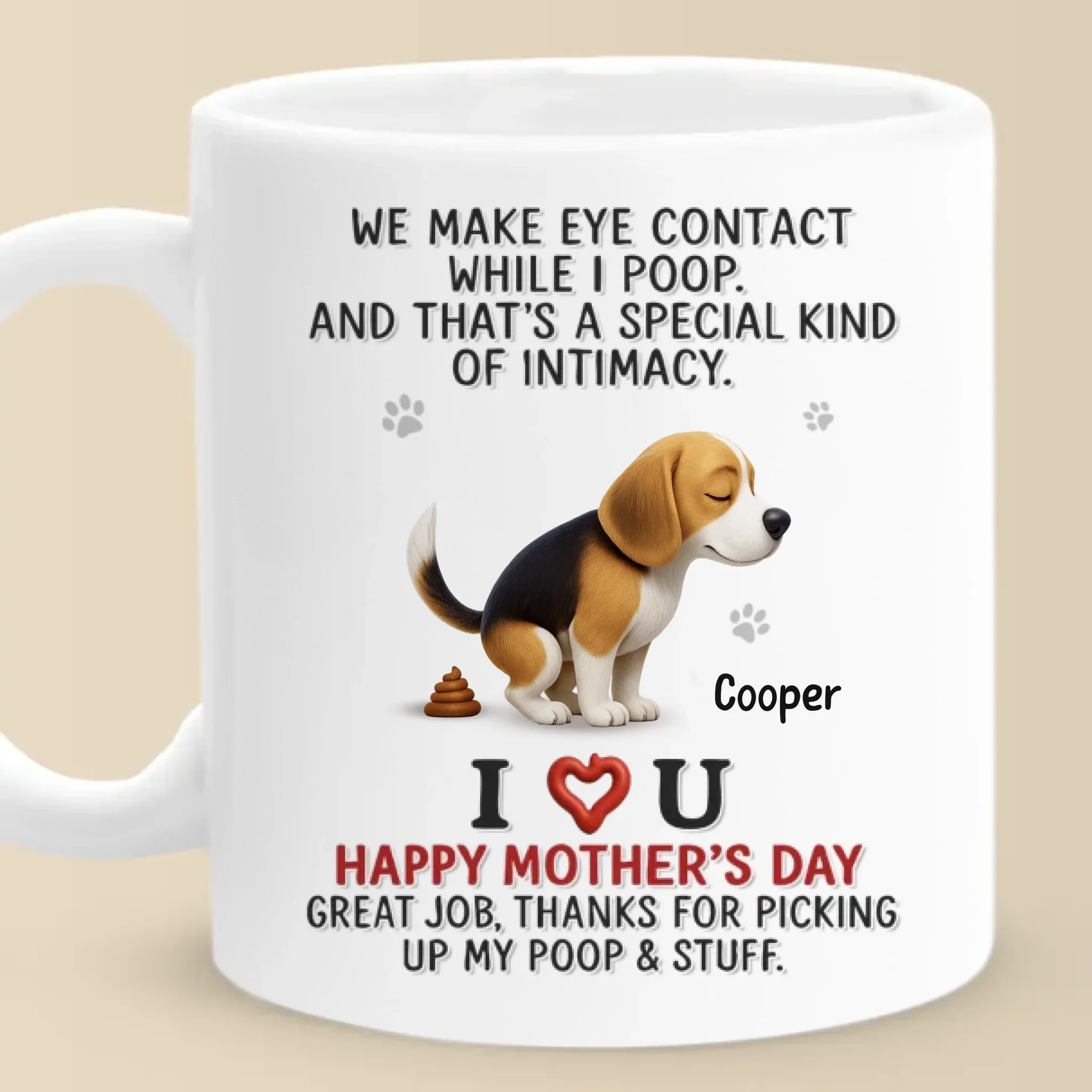 That  s Not Awkward, That  s Love - Dog Personalized Custom Mug - Mother's Day, Gift For Pet Owners, Pet Lovers - Robaser