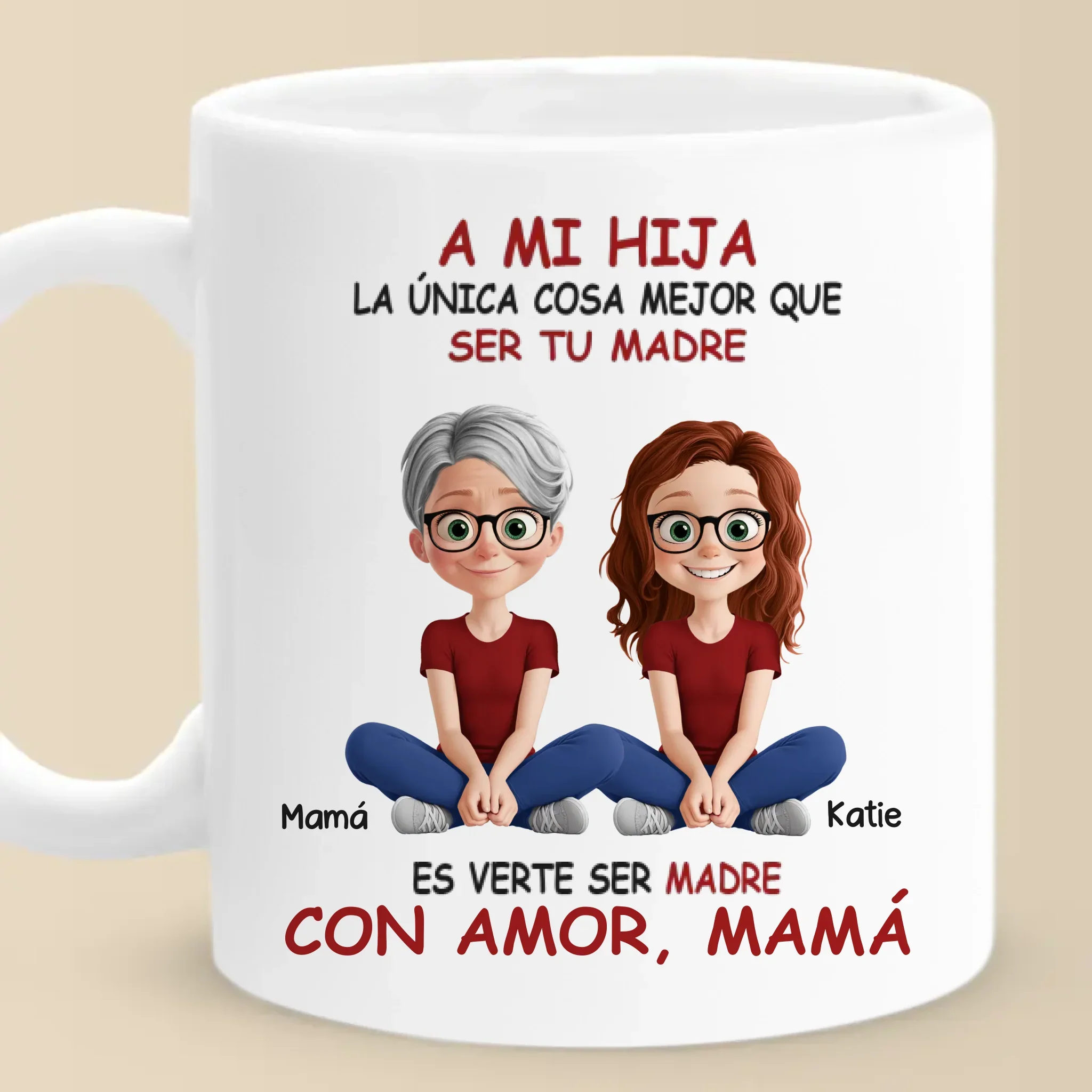 A Bond That Grows - Family Personalized Custom Mug - Mother's Day, Gift For Mom, Daughter - Robaser