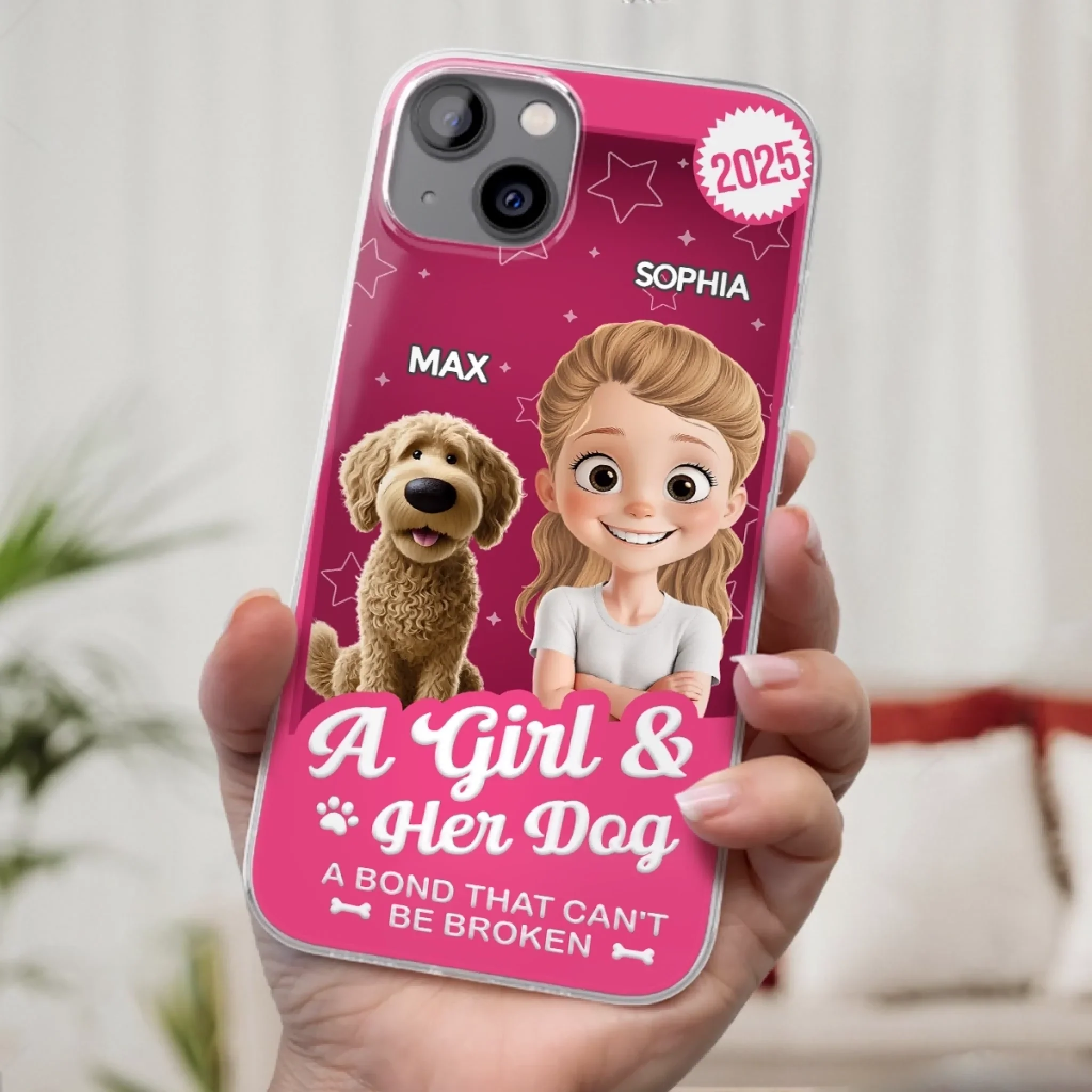 Custom Toy Box Clear Phone Case - Personalized Birthday Gifts For Dog Lovers, Dog Dad And Mom - Protected By Puppy Love - Robaser