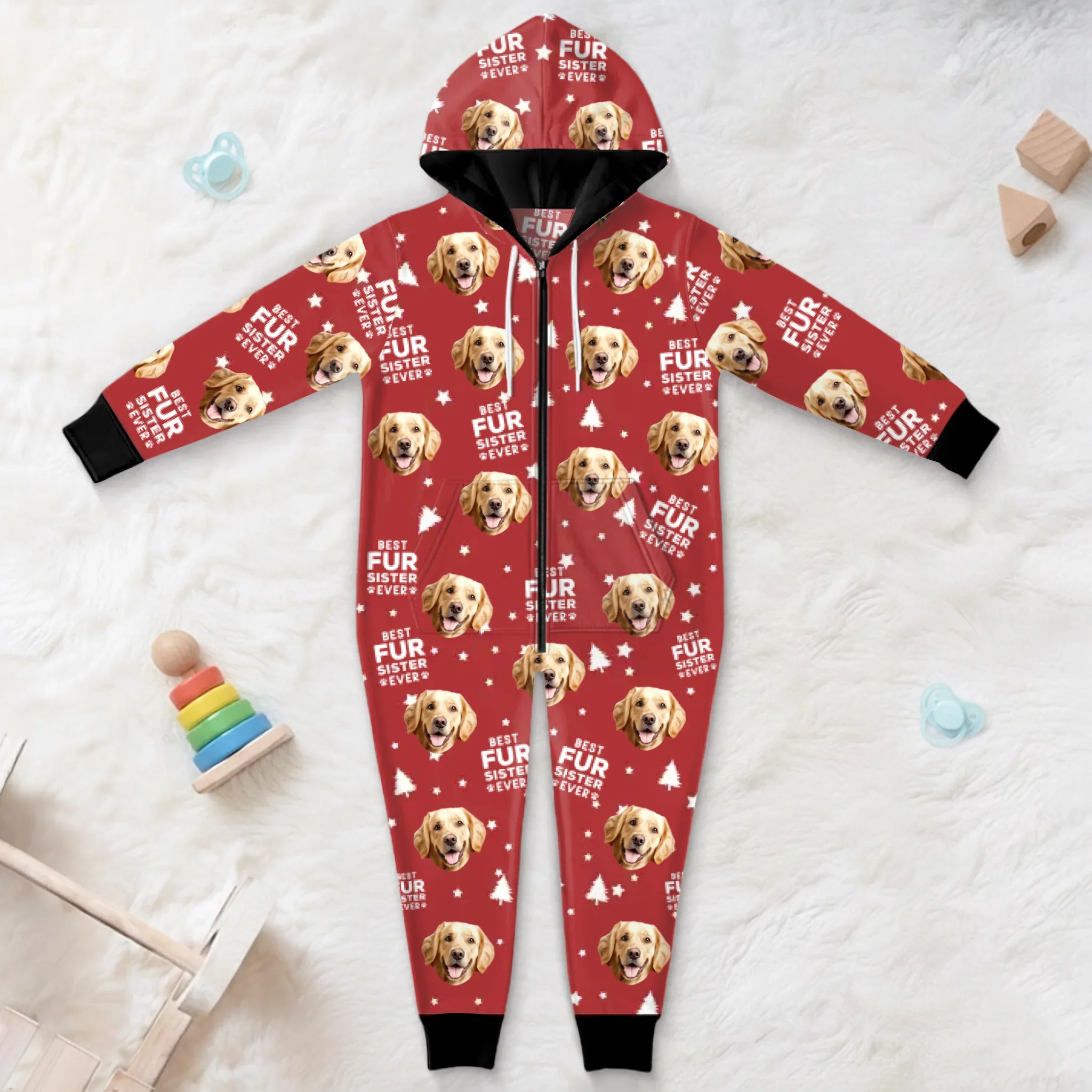 Custom Photo Kids Onesie - Personalized Christmas Birthday Gifts For Dog Cat Lovers, Dog Dad And Mom, Cat Owners - Snuggles, Giggles And Puppy Love - Robaser