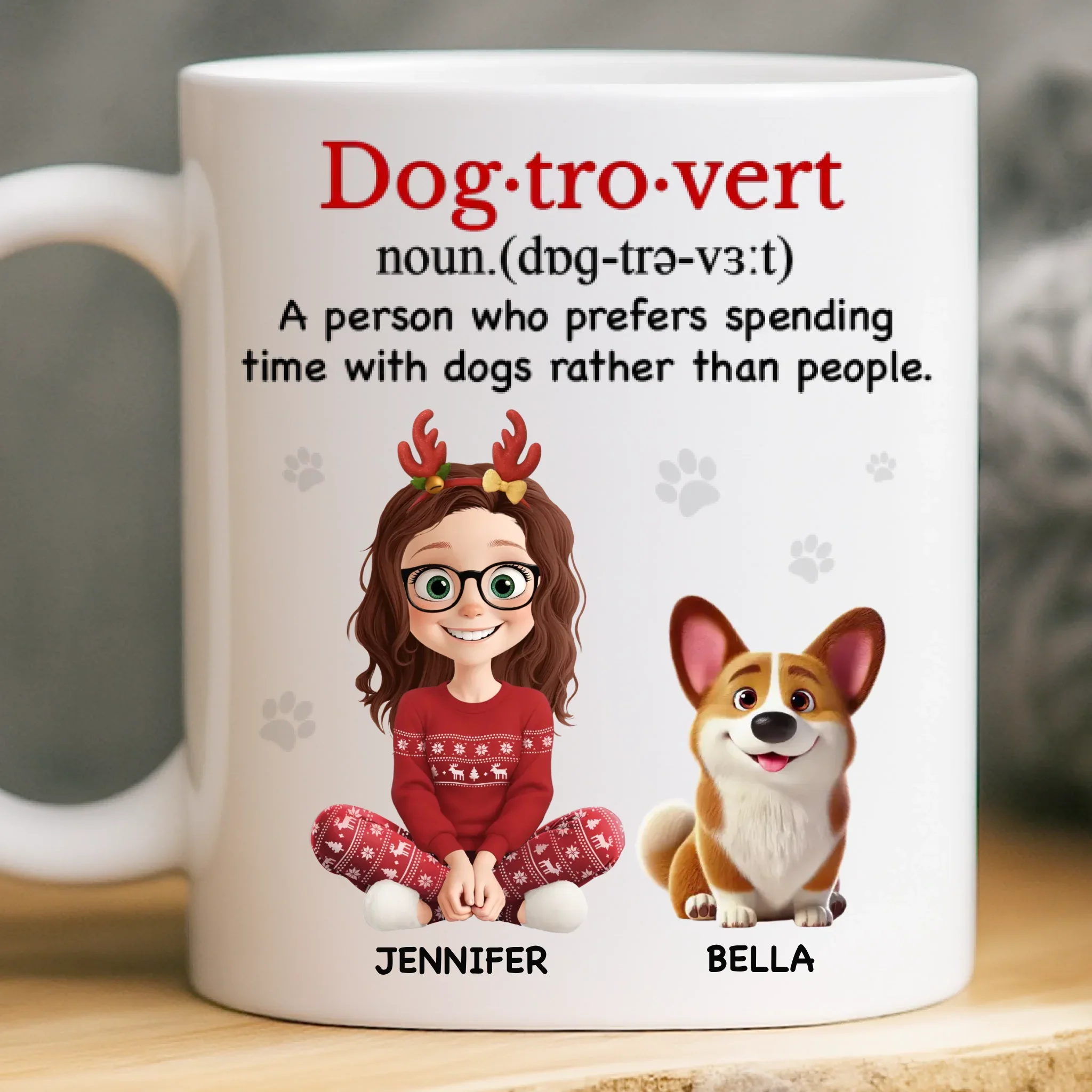 Custom Mug - Personalized Christmas Birthday Gifts For Dog Cat Lovers, Dog Dad And Mom, Cat Owners - You Make My Days Softer - Robaser