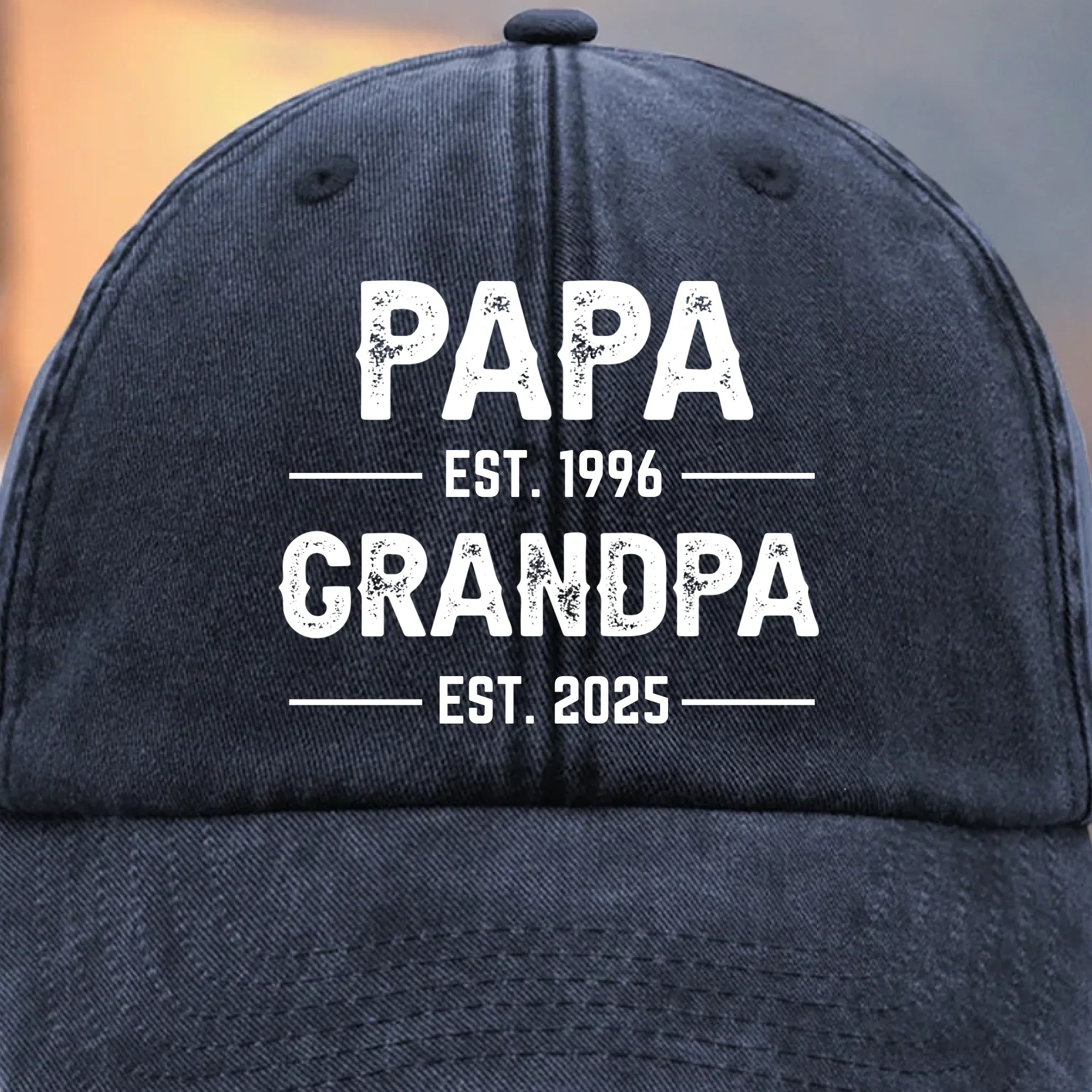 Custom Vintage Washed Denim Baseball Cap - Personalized Birthday Gifts For Dad, Grandpa - You Make Us Feel Brave - Robaser