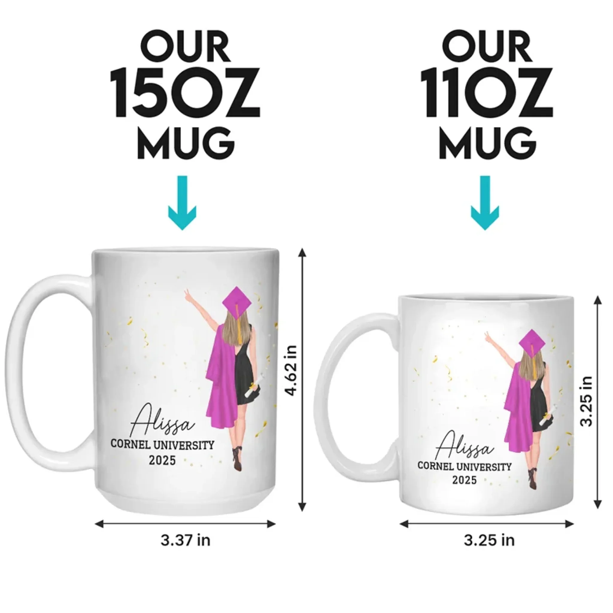 A Sweet Ending To A New Beginning - Family Personalized Custom Mug - Graduation Gift For Family Members, Siblings, Brothers, Sisters - Robaser