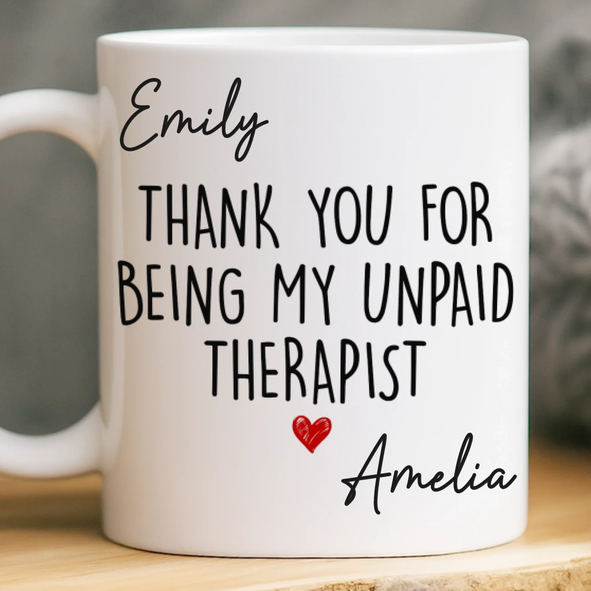 Custom Mug - Personalized Best Friend Birthday Gifts For Women, Besties, Sisters, BFF - Bonded By Pure Chaos - Robaser