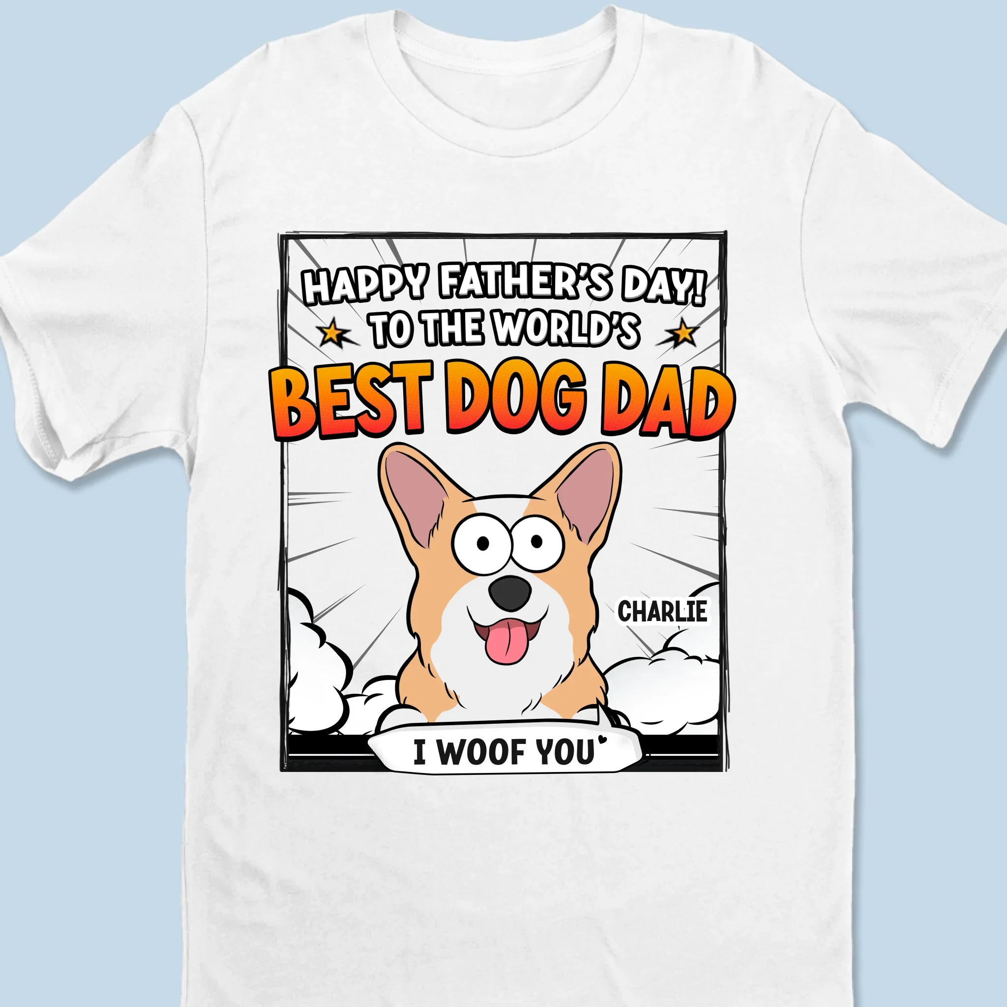 To My Favorite Hooman - Dog Personalized Custom Unisex T-shirt, Premium T-shirt, Hoodie - Father's Day, Gift For Dad, Pet Owners, Pet Lovers - Robaser