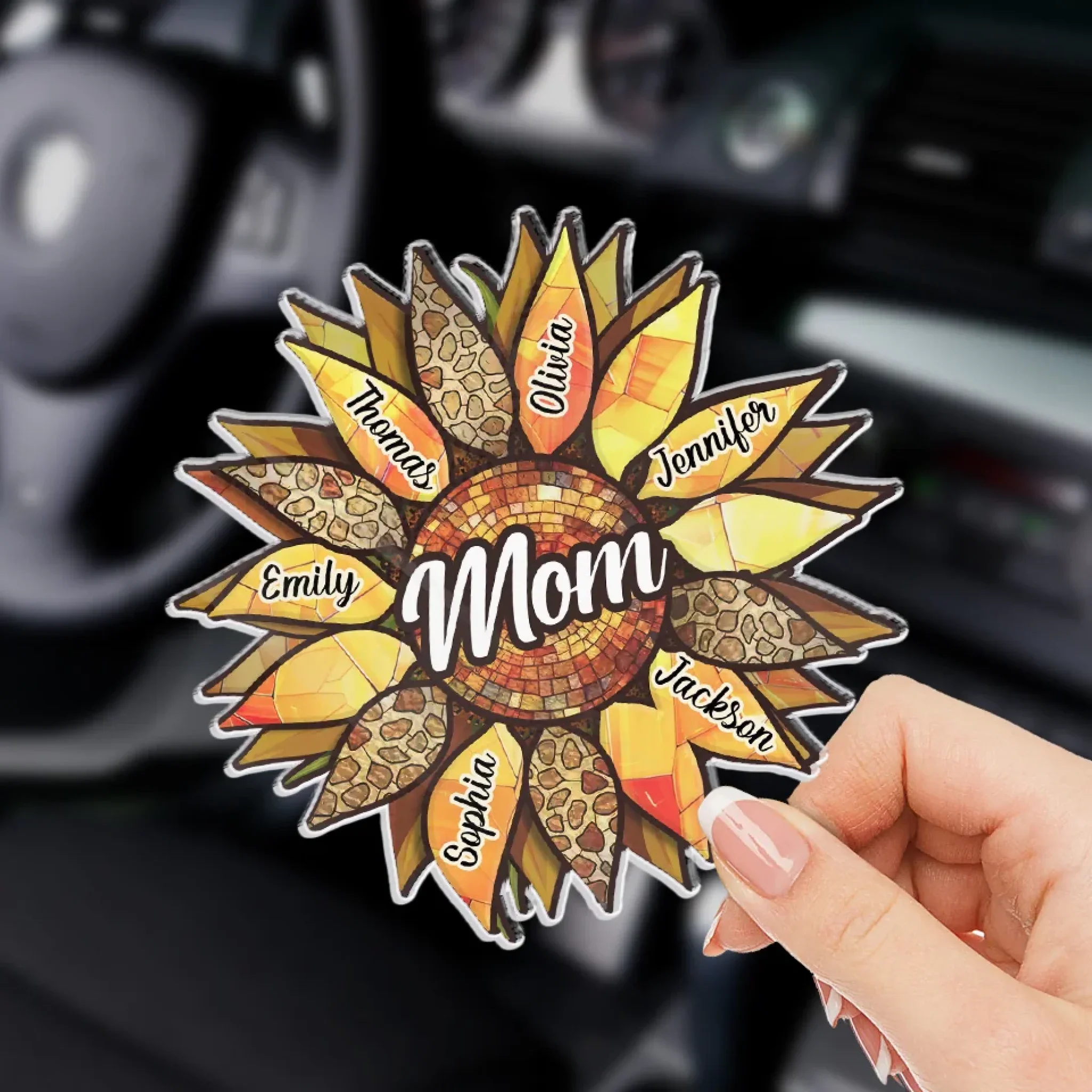 Grandparenting Is Love Without Limits - Family Personalized Custom Car Visor Clip - Gift For Mom, Grandma - Robaser