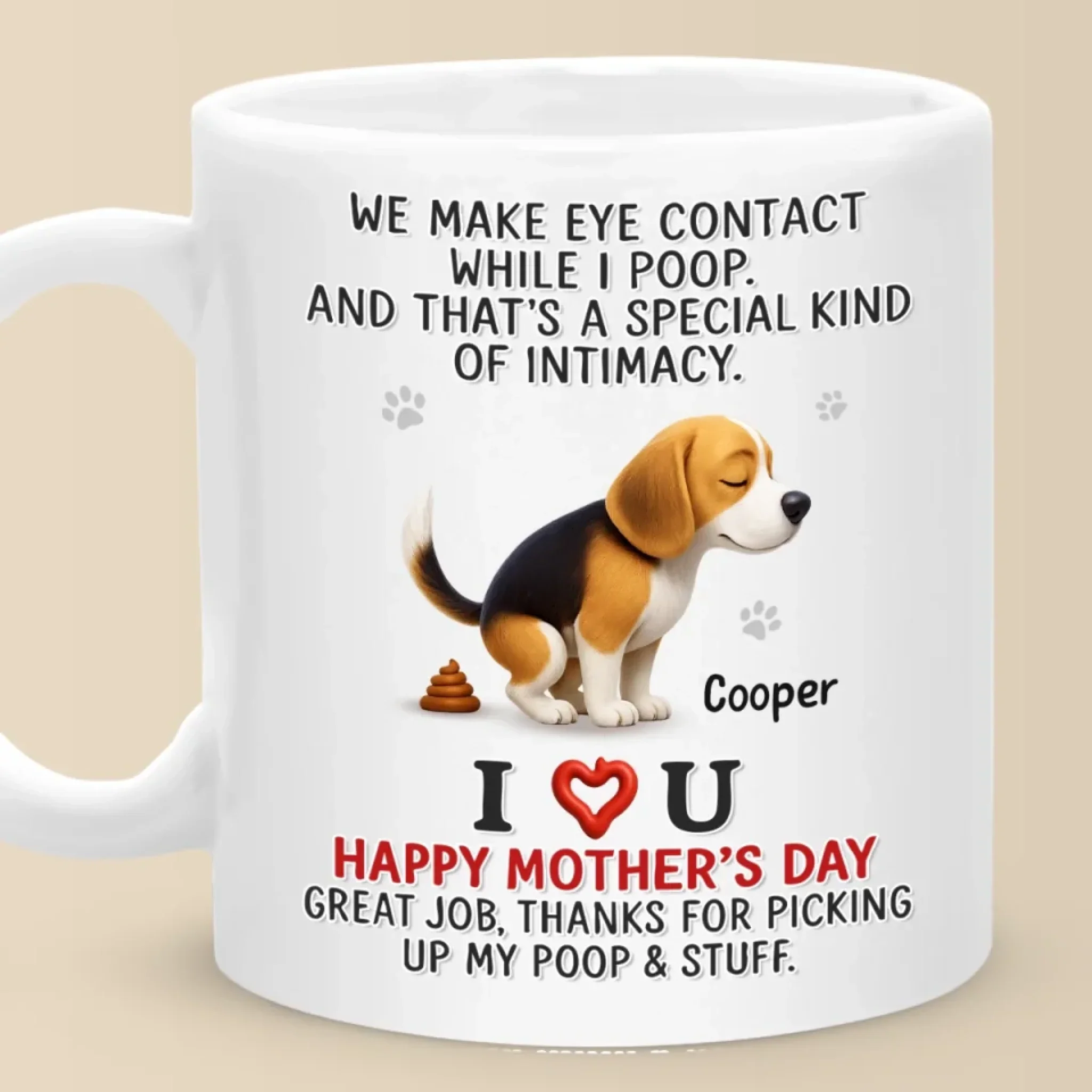 That  s Not Awkward, That  s Love - Dog Personalized Custom Mug - Mother's Day, Gift For Pet Owners, Pet Lovers - Robaser