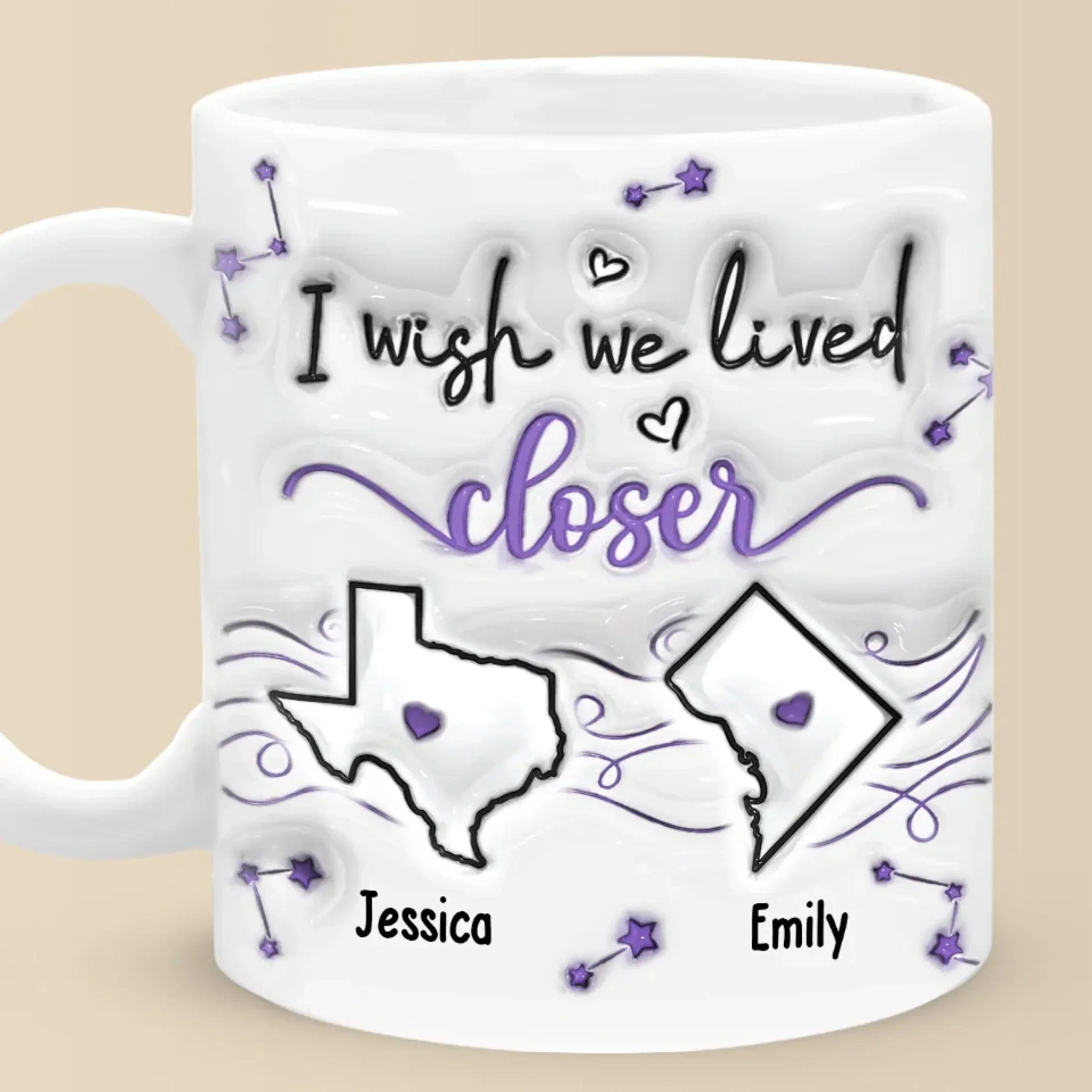 A True Friend Is One Soul In Two Bodies - Bestie Personalized Custom 3D Inflated Effect Printed Mug - New Arrival, Christmas Gift For Best Friends, BFF, Sisters AMZ - Robaser