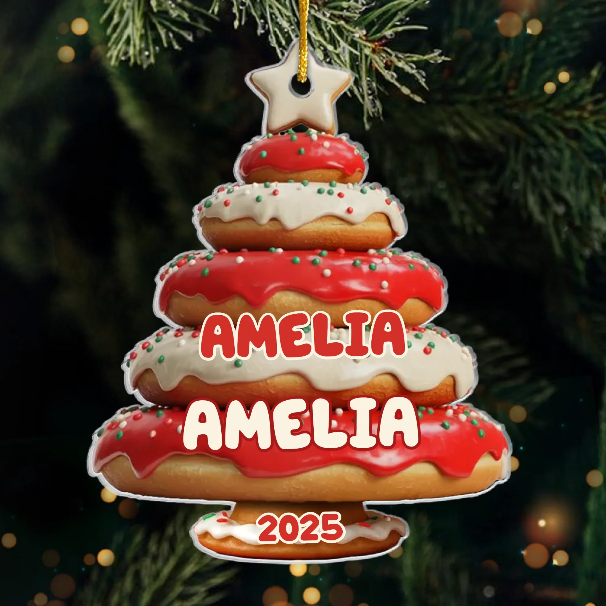 Custom Acrylic Ornament - Personalized Christmas Birthday Gifts For Mom, Dad, Brother, Sister, Kids - Home Filled With Love - Robaser