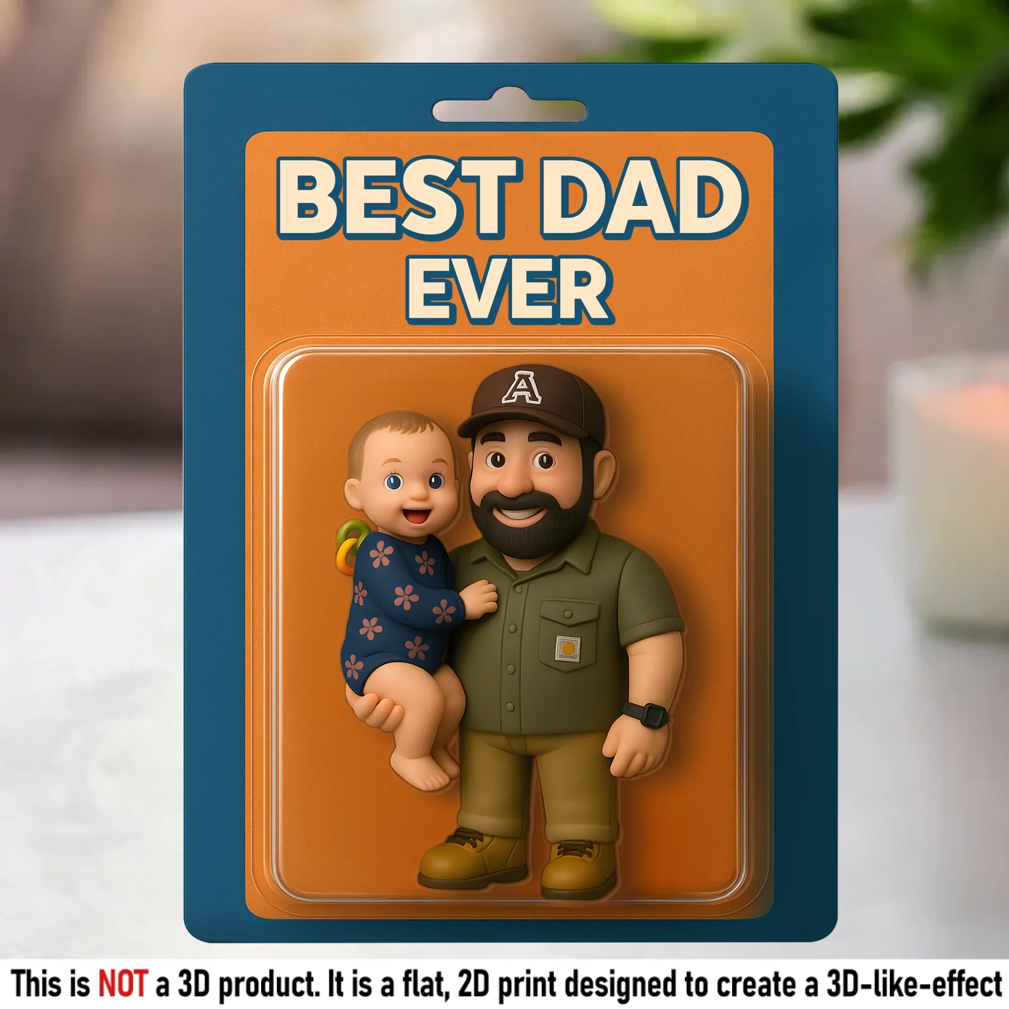 Custom Photo Best Dad Ever - Family Personalized Custom Acrylic Plaque Custom Shape - Father's Day, Gift For Dad, Grandpa - Robaser