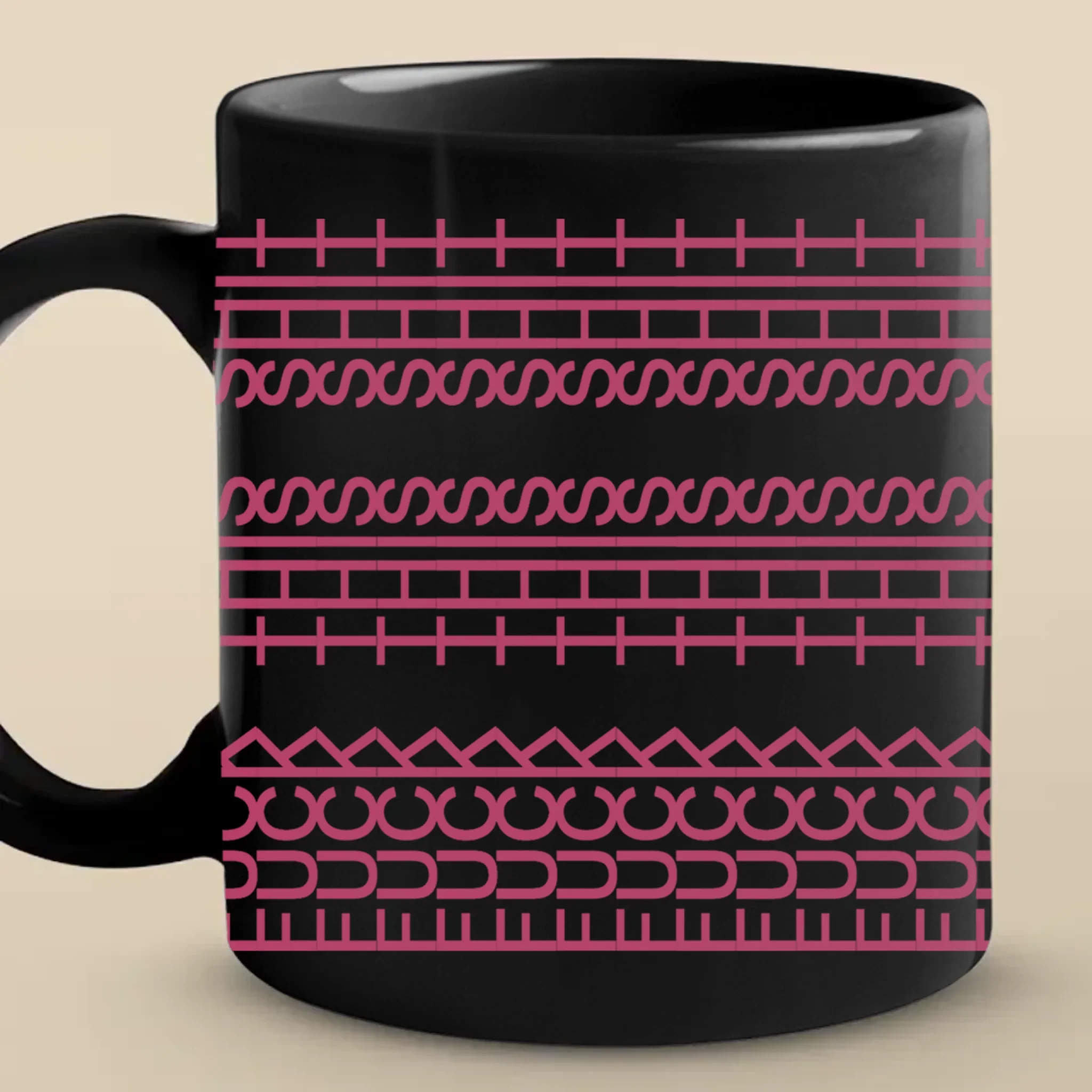Every Line Has A Rhythm - Friend Black Mug - Gift For Best Friends, Sisters, Family Members, Coworkers - Robaser