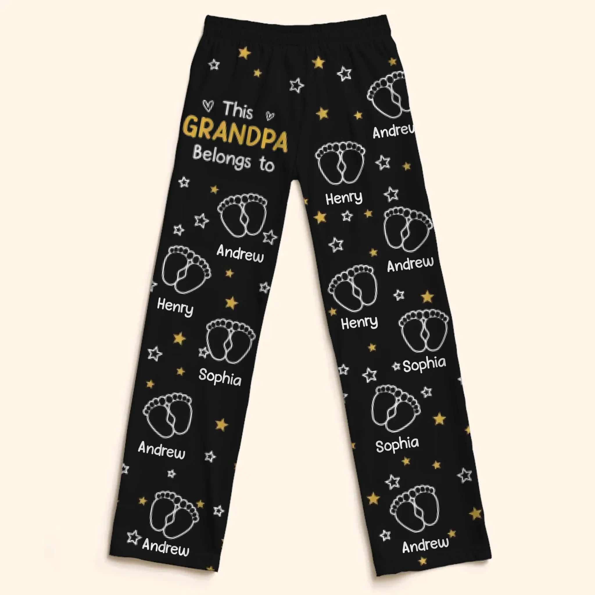 Custom Pajama Pants - Personalized Christmas Birthday Gifts For Grandpa, Grandma - Generations United In Love - Robaser