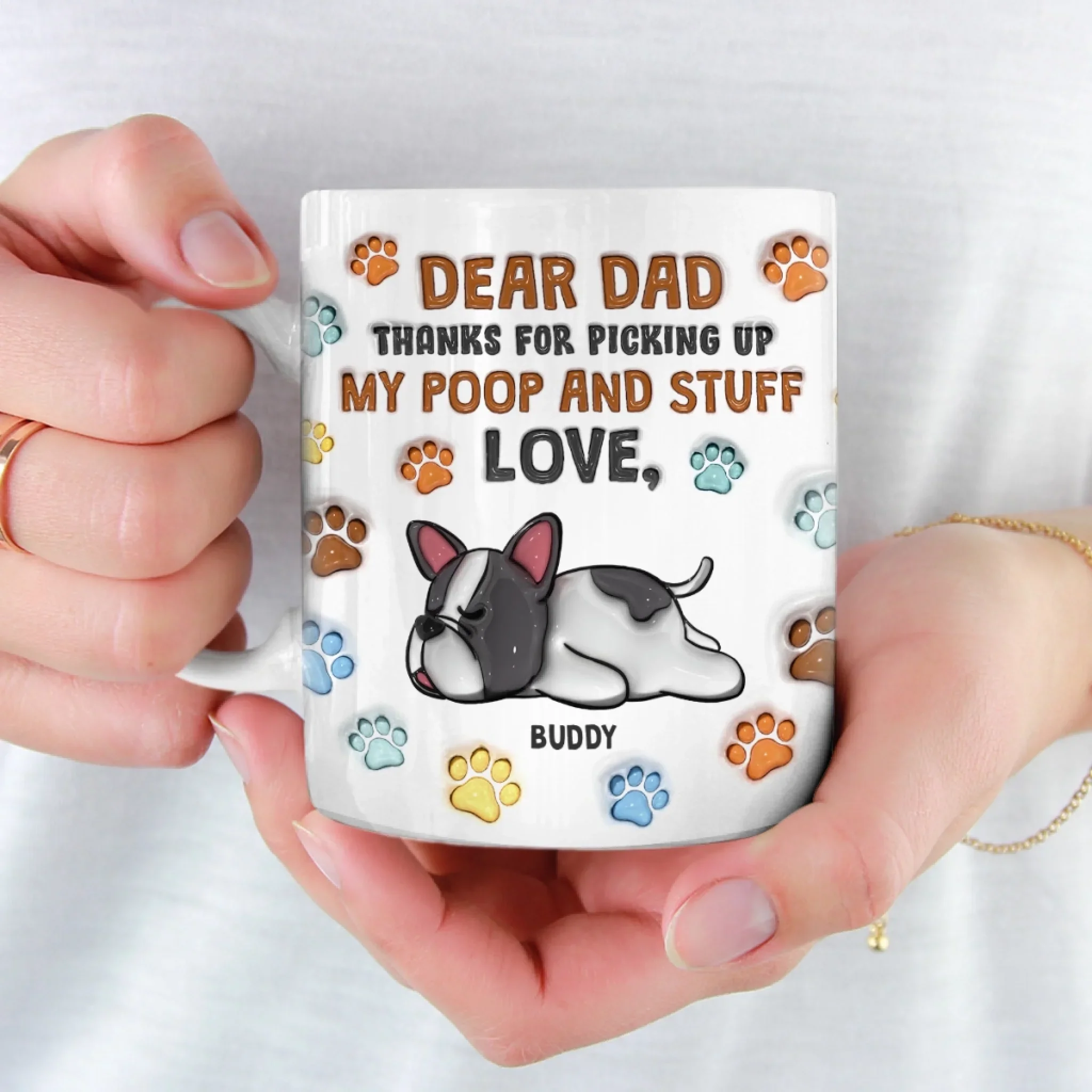 You Clean, I Reign - Dog Personalized Custom 3D Inflated Effect Printed Mug - Father's Day,  Gift For Dad, Pet Owners, Pet Lovers - Robaser