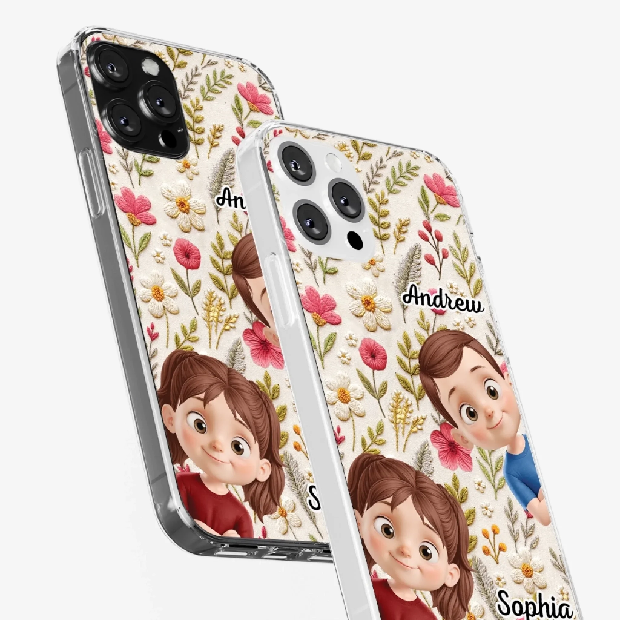 Custom Clear Phone Case - Personalized Birthday Gifts For Mom, Grandma - My Little Joys - Robaser