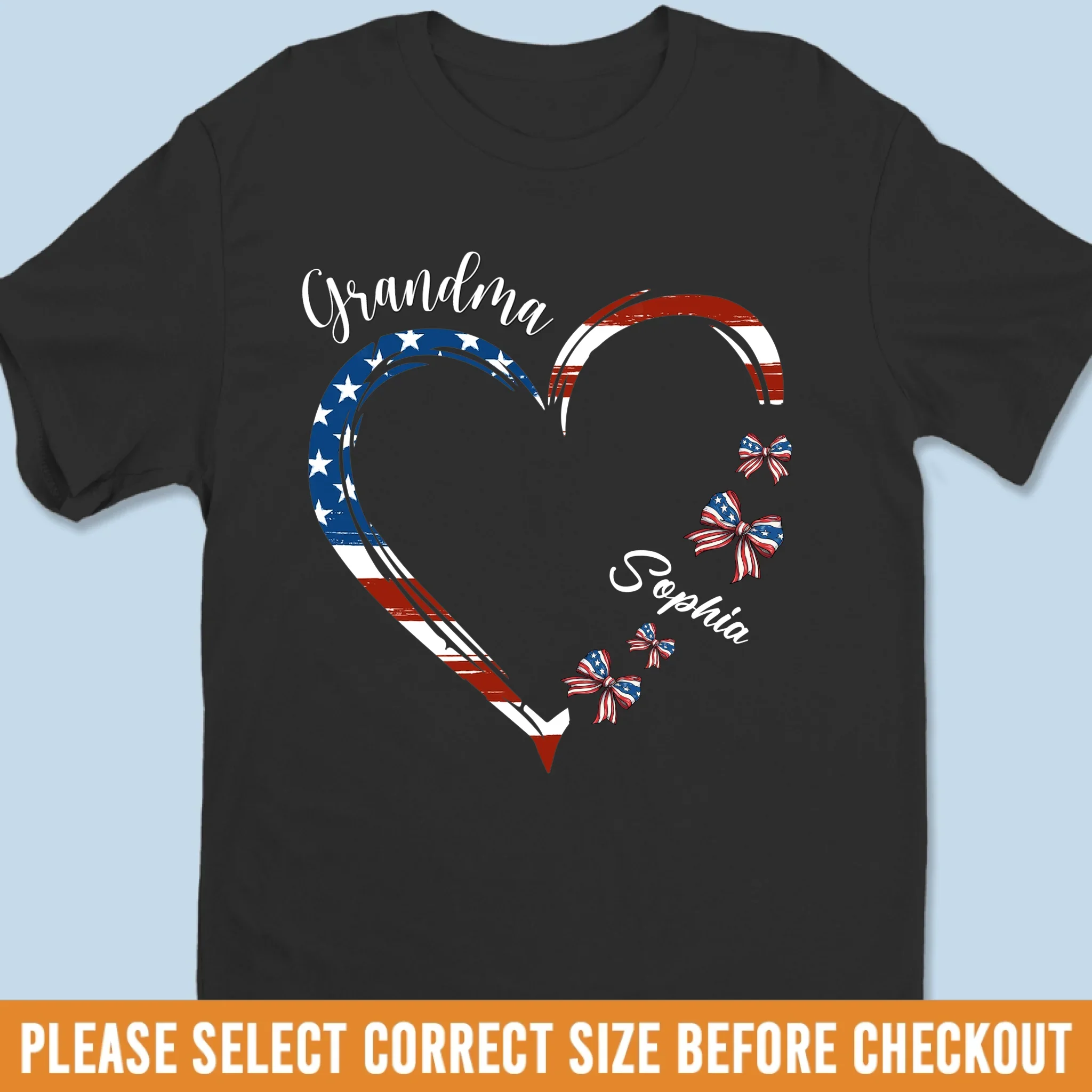 My Heart Belongs To These Little Patriots - Family Personalized Custom Unisex T-shirt, Premium T-shirt, Hoodie - 4th Of July, Gift For Mom, Grandma - Robaser
