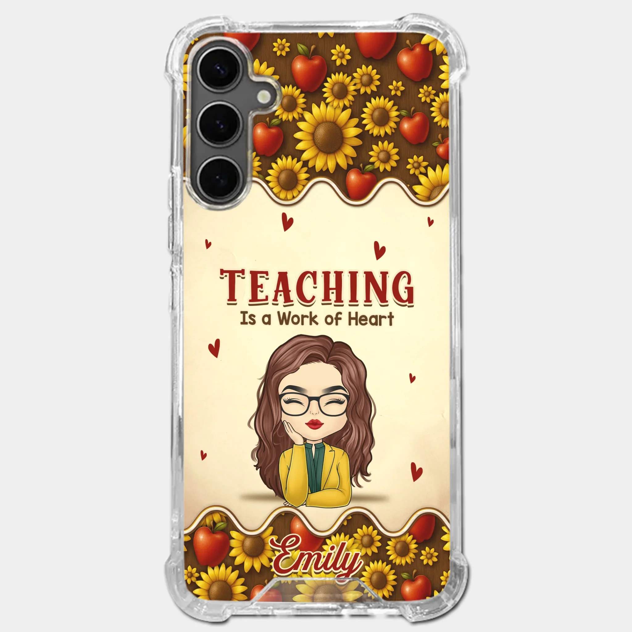 Custom Clear Phone Case - Personalized Birthday Gifts For Teachers - Teachers Make Magic Happen - Robaser