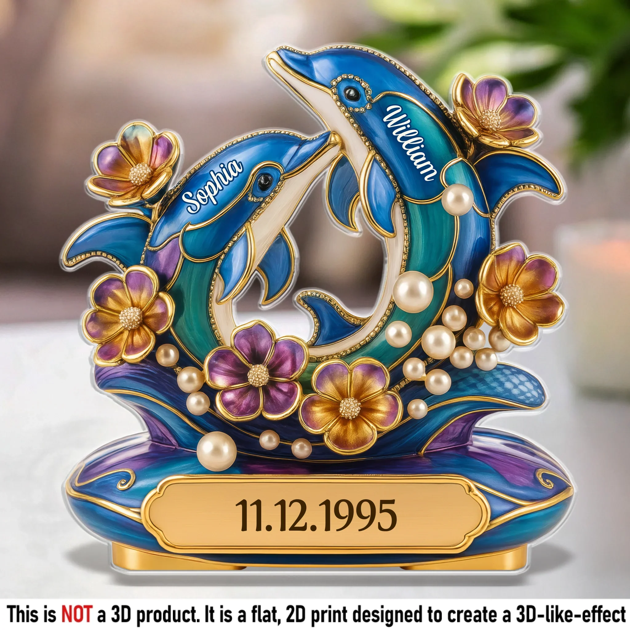 Custom Acrylic Plaque - Personalized Anniversary Wedding Gifts For Husband And Wife, Him And Her - Deep Sea Love - Robaser