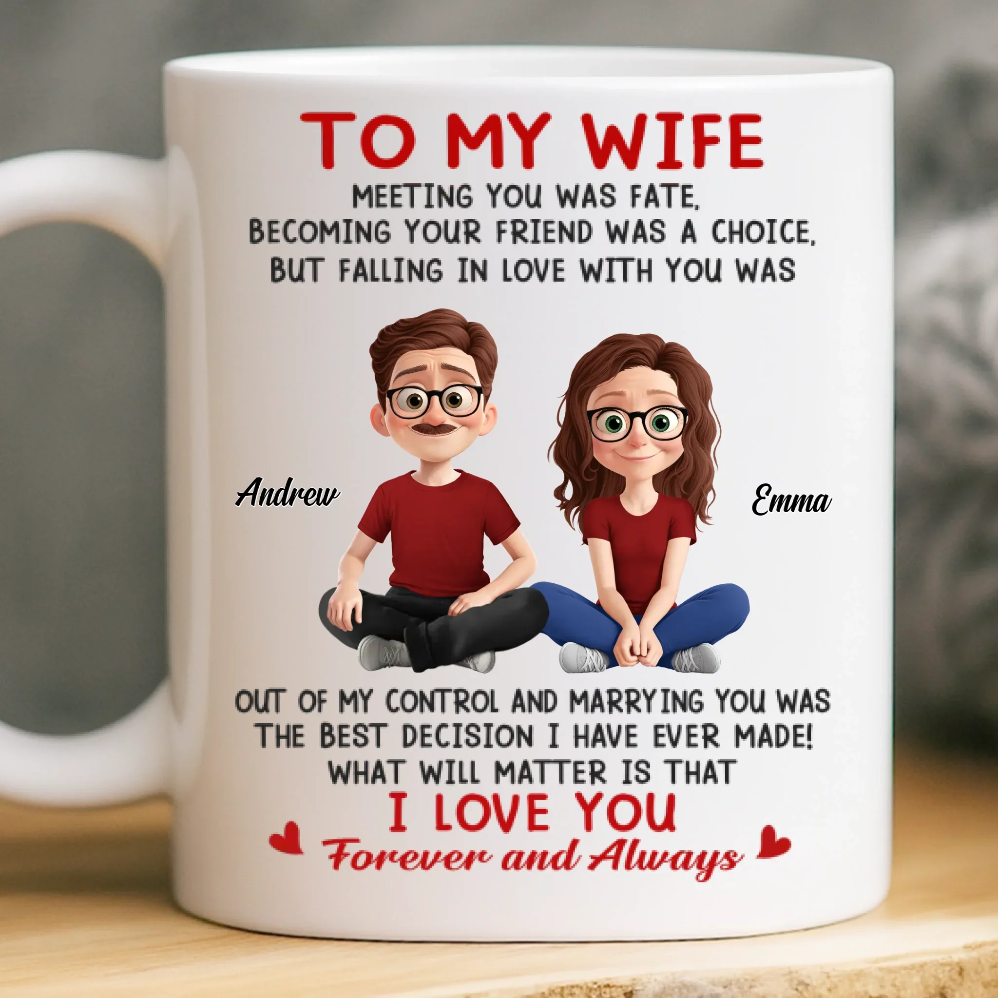 Custom Mug - Personalized Anniversary Wedding Gifts For Husband And Wife, Him And Her - Still Falling For You - Robaser